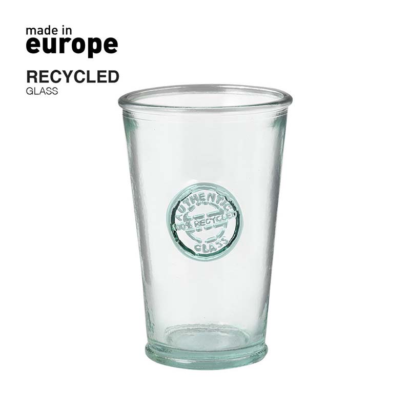 Beker van gerecycled glas